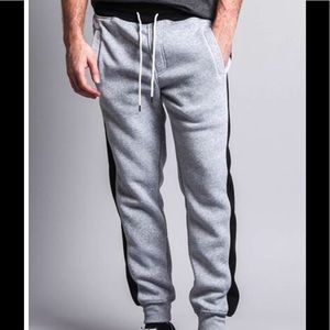 Black stripe sweatpants